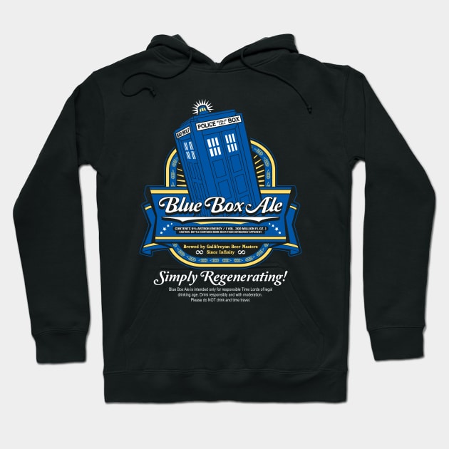 Blue Box Ale Hoodie by TeeNinja